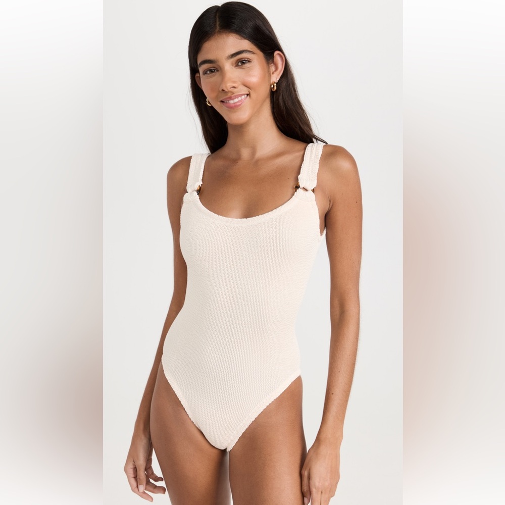 Hunza G Domino Swimsuit one size in cream